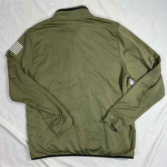 Texas Tech Red Raiders Men's Olive Green 1/4 Zip Pullover Under Armour L Freedom - Picture 7 of 7
